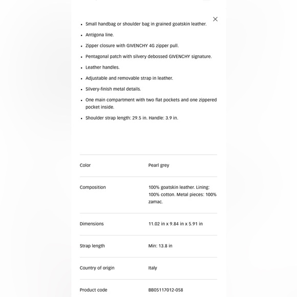 🧊 GORG! AUTH Givenchy Antigona Small Satchel🧊 - Picture 4 of 12